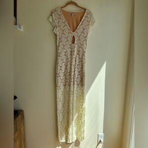 Nightcap Clothing, Beautiful white lace maxi dress, size 2